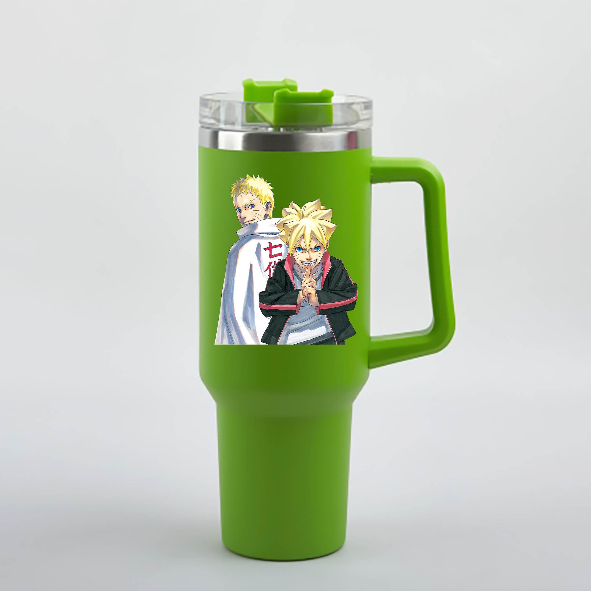 （画像用） NARUTO -ナルト- うずまき ボルト Uzumaki Boruto 1200mL車用タンブラー - クリスタルステッカー（プラスチックストロー付き）